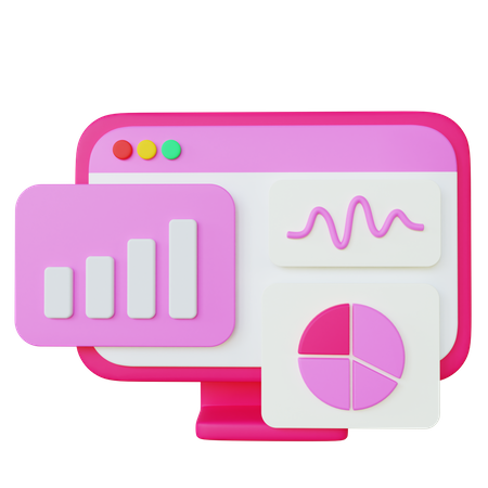 Digitale Marketinganalyse  3D Icon