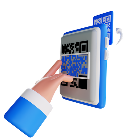 Digitalização de código QR  3D Icon