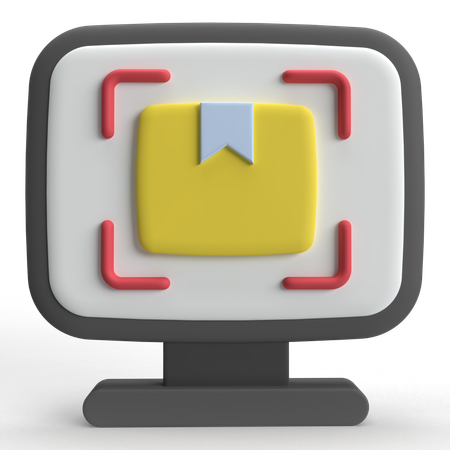 Digitalização de pacotes  3D Icon