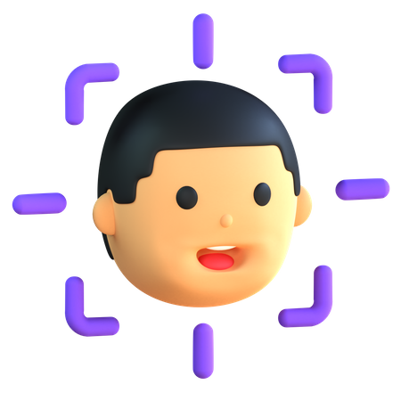 Digitalização facial  3D Icon