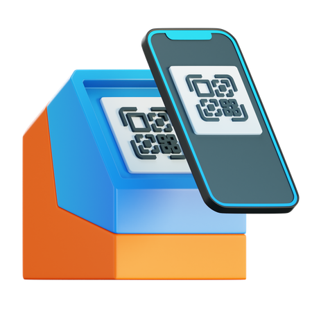 Digitalizar código qr  3D Icon