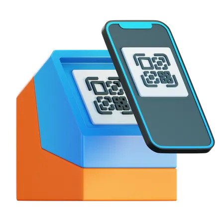 Digitalizar código qr  3D Icon