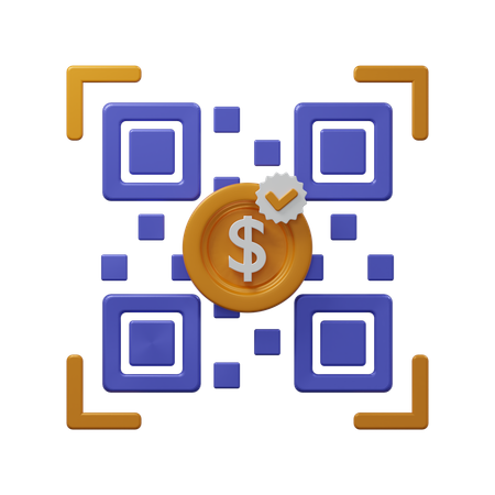 Digitalizar código qr  3D Icon