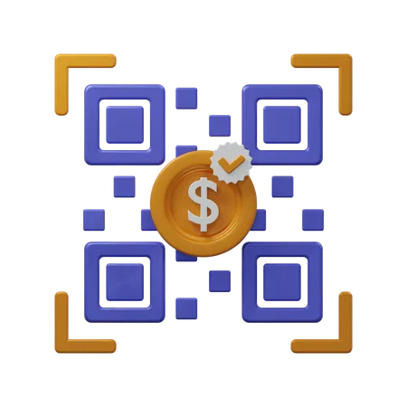 Digitalizar código qr  3D Icon