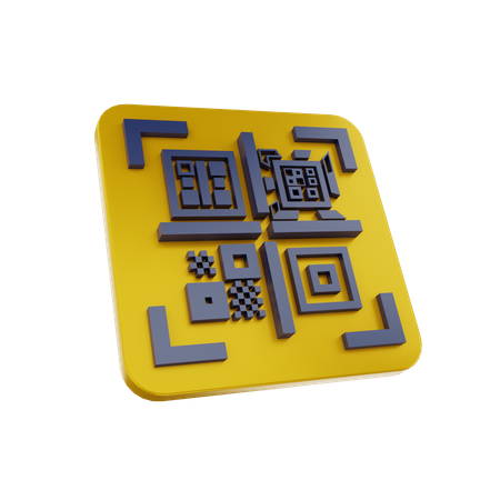 Digitalizar código qr  3D Icon