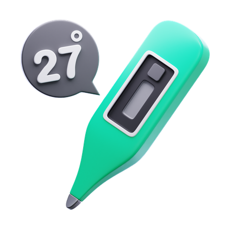 Digitales Thermometer  3D Icon