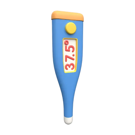 Digitales Thermometer  3D Illustration