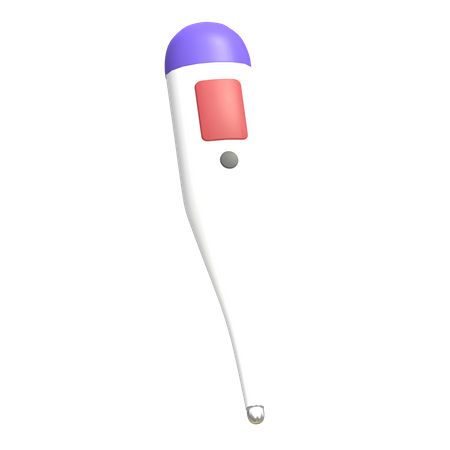 Digitales Thermometer  3D Illustration