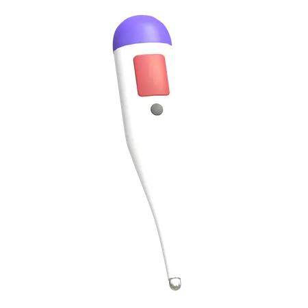 Digitales Thermometer  3D Illustration