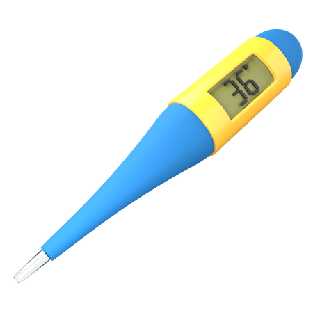 Digitales Thermometer  3D Icon