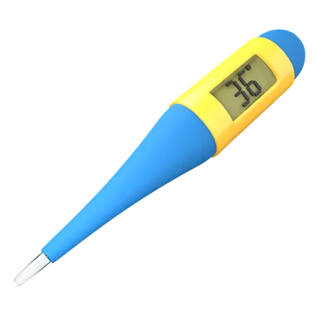 Digitales Thermometer  3D Icon