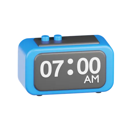 Digitaluhr  3D Icon