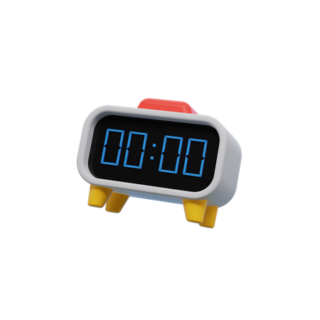 Digitaluhr  3D Icon