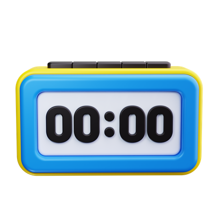 Digitaluhr  3D Icon