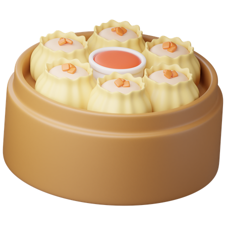 Dim Sum  3D Icon