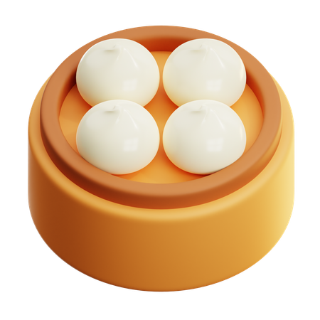 Dim Sum  3D Icon