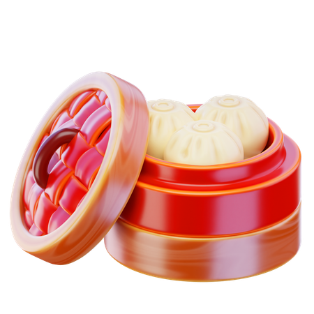 Dim Sum  3D Icon