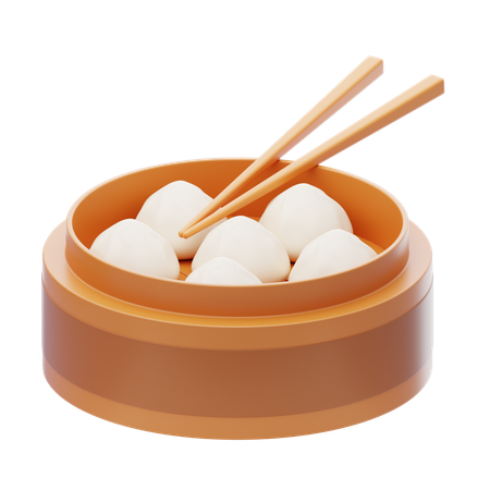 Dim Sum  3D Icon