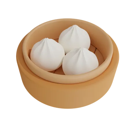 Dim Sum  3D Icon