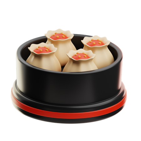 Dim Sum  3D Icon