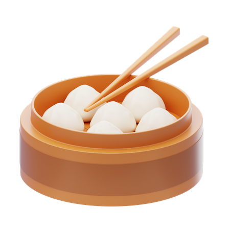 Dim Sum  3D Icon