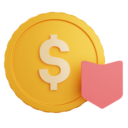 Queda do dólar  3D Icon