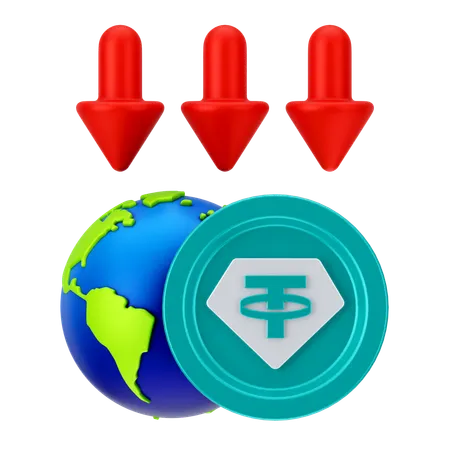 Diminuição da amarração  3D Icon