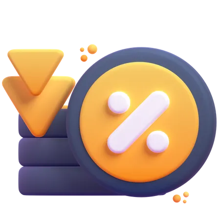 Diminuir  3D Icon