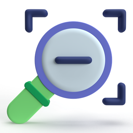 Reduzir o zoom  3D Icon