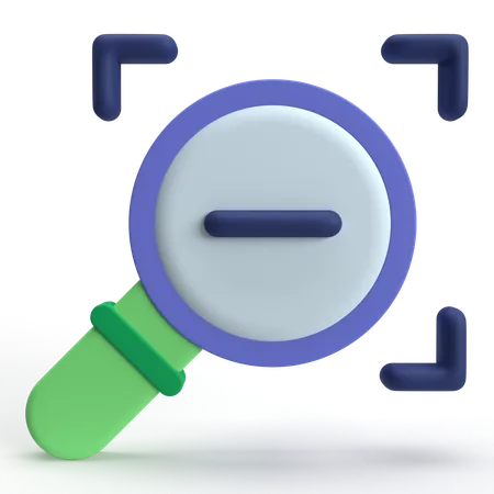 Reduzir o zoom  3D Icon