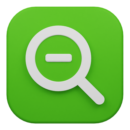 Reduzir o zoom  3D Icon