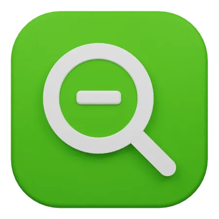 Reduzir o zoom  3D Icon