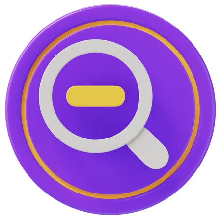 Reduzir o zoom  3D Icon