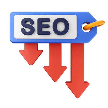 Diminuir seo  3D Icon