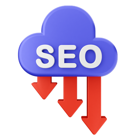 Diminuir seo  3D Icon