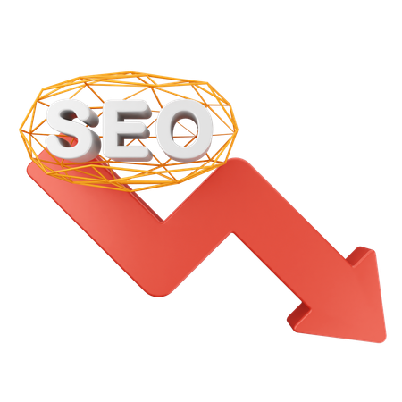 Diminuir seo  3D Icon