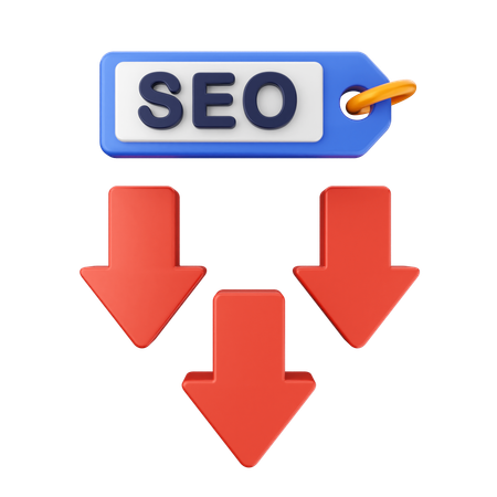 Diminuir seo  3D Icon