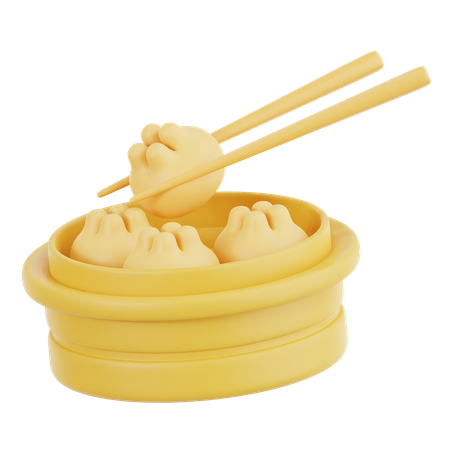 Dim-sum  3D Icon