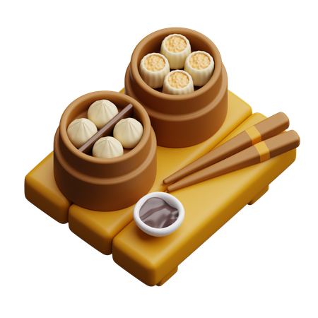 Dimsum  3D Icon