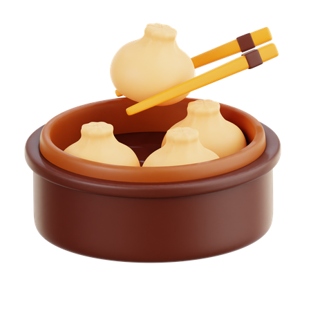 Dimsum  3D Icon