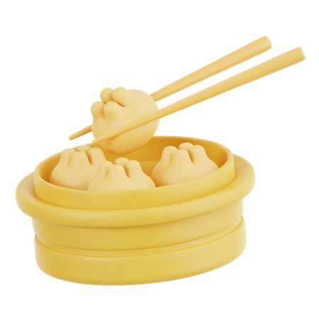 Dimsum  3D Icon