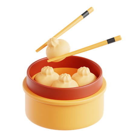 Dimsum  3D Icon