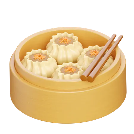 Dimsum  3D Icon