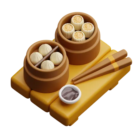 Dimsum  3D Icon