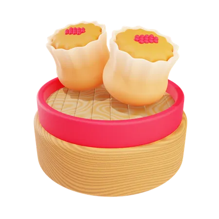 Dimsum  3D Icon