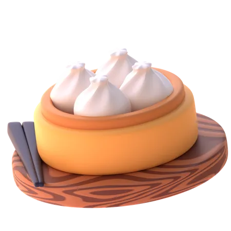 Dimsum  3D Icon