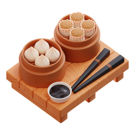 Dimsum  3D Icon