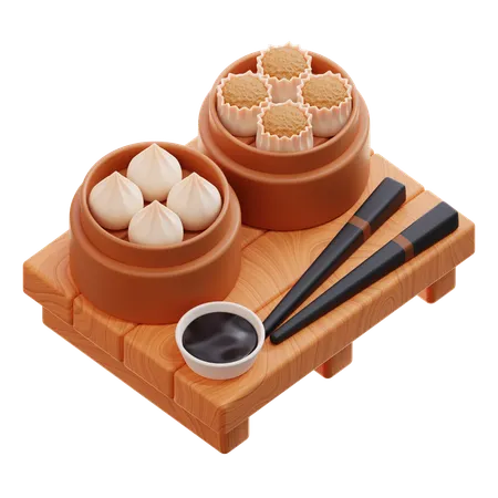 Dimsum  3D Icon