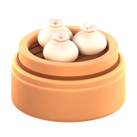 Dimsum  3D Icon