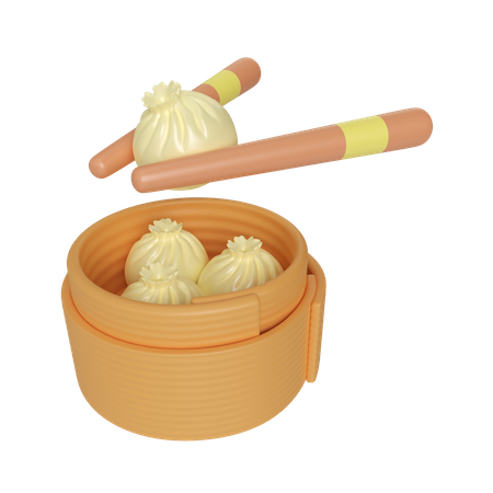 Dimsum  3D Icon